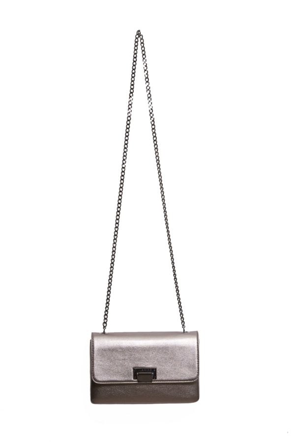 Metallic Premier Silver Handbag
