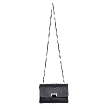 Deep Black Luxury Python Julien Fournié Haute Couture Handbag
